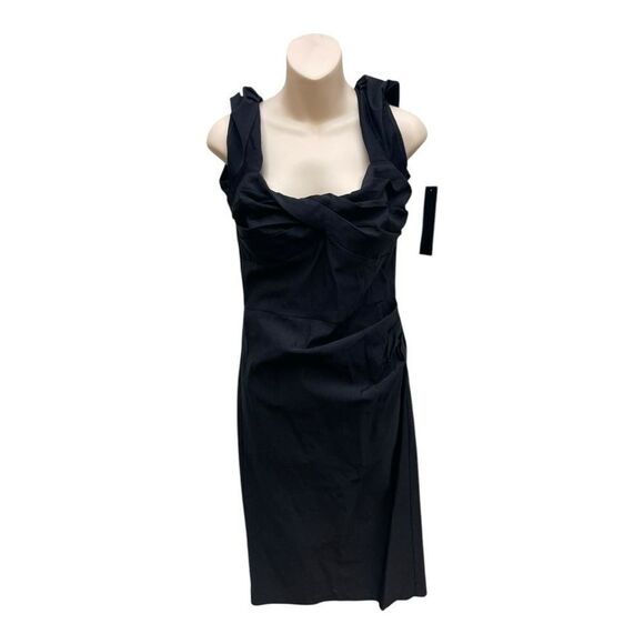 Stop Staring Black 50s Wiggle Dress Size 14 Pinup Retro Classic NWT - Picture 1 of 7